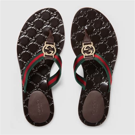 vintage gucci thong|Gucci thong slides women.